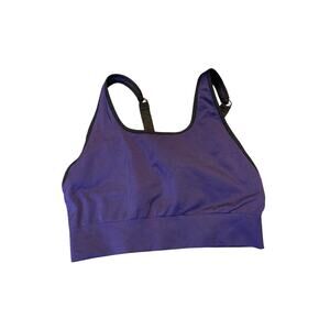 Fabletics Eliza Purple Adjustable Seamless Sports Bra Size Medium Athletic